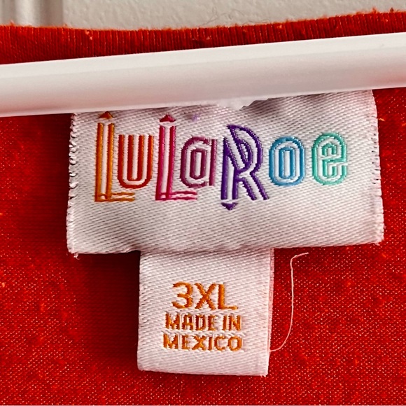 Lularoe Classic Tunic Tee Orange Cactus Graphic T-shirt Long Flowy - Picture 6 of 8